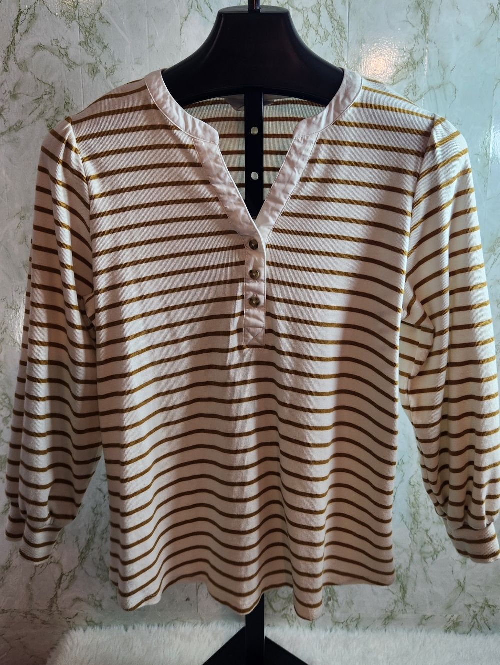 LC Lauren Conrad Striped Long Sleeve Top